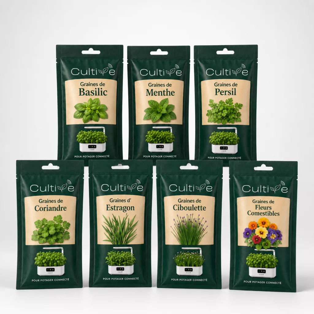 Recharge fleurs comestible et herbes aromatique