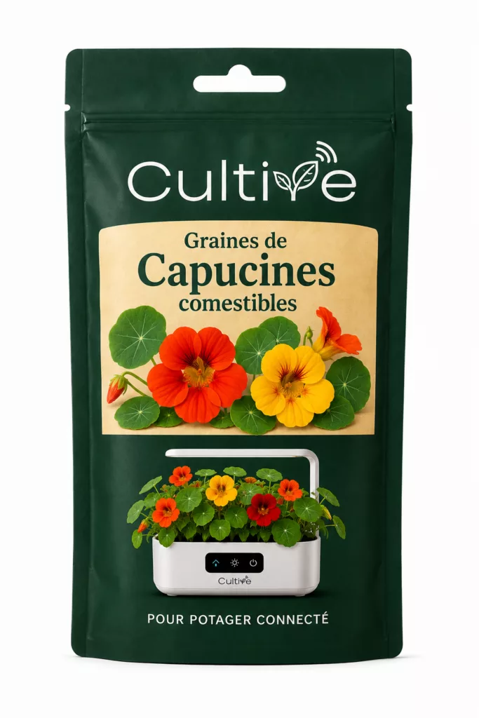 Graines de Capucines comestibles pour potager connecté